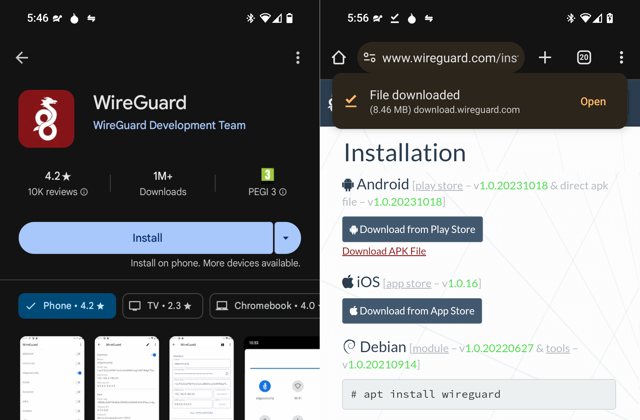 Download Wireguard Client