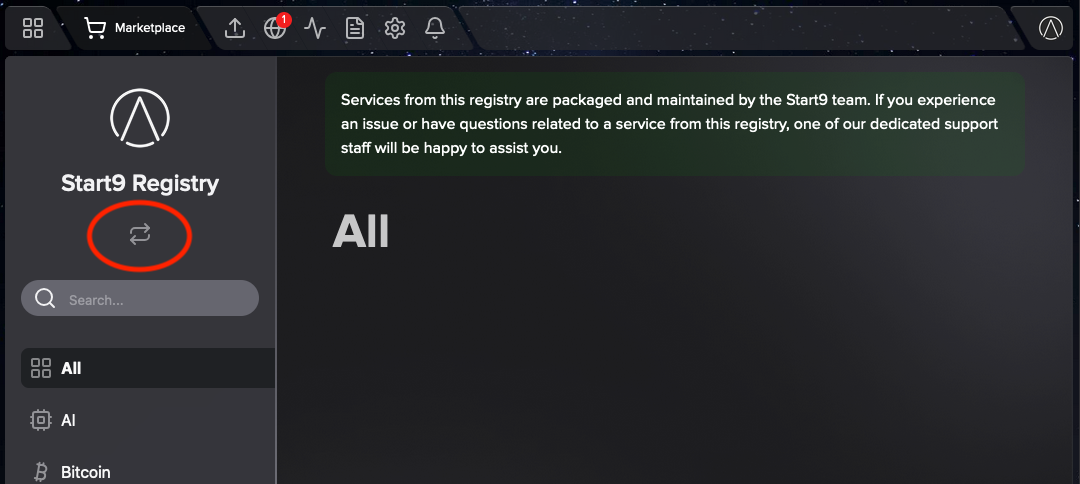 change registry